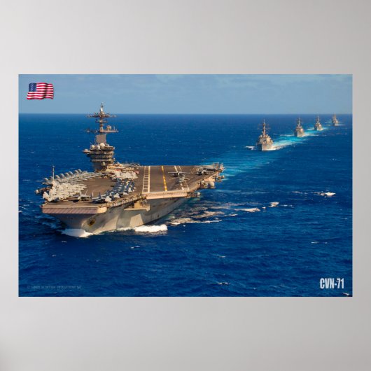 米国空母 – CVN-71 ポスター (正面)