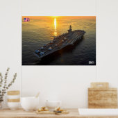 米国空母 – CVN-71 ポスター (キッチン)