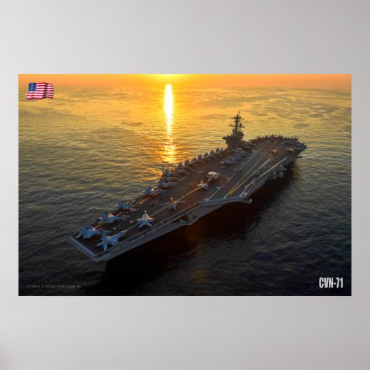 米国空母 – CVN-71 ポスター (正面)