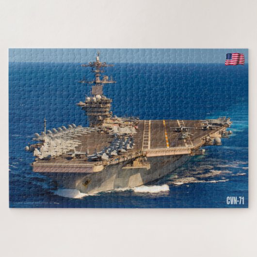 米国空母 – CVN 71 （20x30インチ） ジグソーパズル (横)