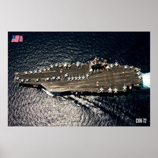 米国空母 – CVN-72 ポスター (正面)