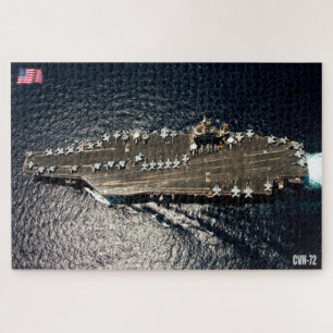 米国空母 – CVN 72 (20x30インチ) ジグソーパズル
