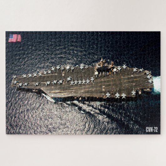 米国空母 – CVN 72 (20x30インチ) ジグソーパズル (横)