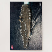 米国空母 – CVN 72 (20x30インチ) ジグソーパズル (縦)