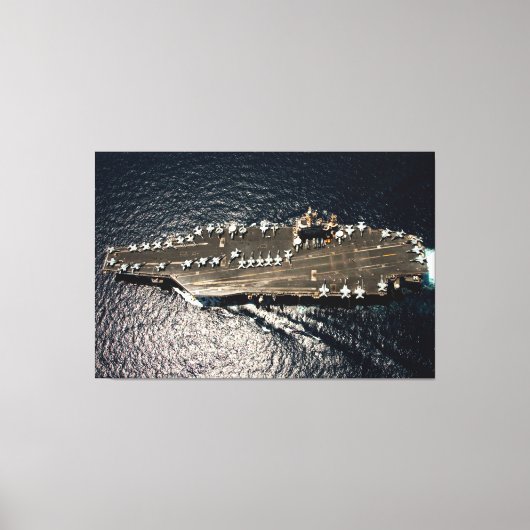 米国空母 – CVN-72 40x60 キャンバスプリント (正面)