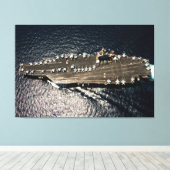 米国空母 – CVN-72 40x60 キャンバスプリント (インサイチュ (ウッドフロア))