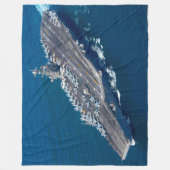 米国空母 – CVN 74 フリースブランケット (正面)