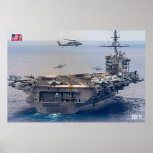 米国空母 – CVN-74 ポスター