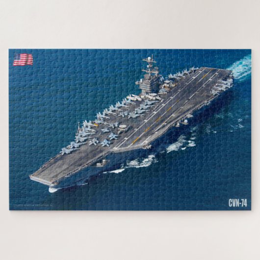 米国空母 – CVN 74 （20x30インチ） ジグソーパズル (横)