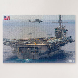 米国空母 – CVN 74 (20x30インチ) ジグソーパズル