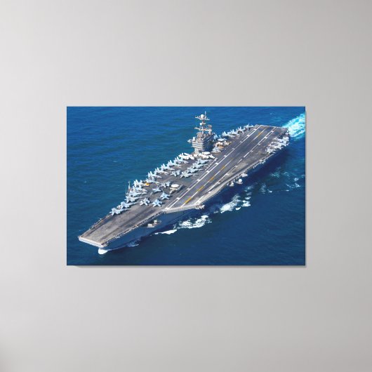 米国空母 – CVN-74 32x48 キャンバスプリント (正面)