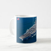 米国空母 – CVN-74 Mug コーヒーマグカップ (正面左)