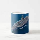 米国空母 – CVN-74 Mug コーヒーマグカップ (中央)