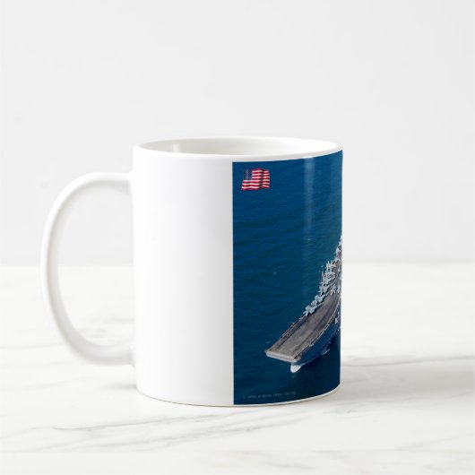 米国空母 – CVN-74 Mug コーヒーマグカップ (左)