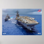 米国空母 – CVN-76 ポスター (正面)