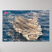 米国空母 – CVN-77 ポスター (正面)