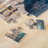 米国空母 – CVN 77 （11x14インチ） ジグソーパズル (側面)