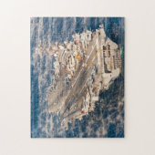 米国空母 – CVN 77 （11x14インチ） ジグソーパズル (縦)