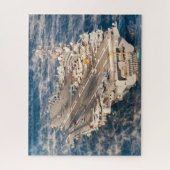 米国空母 – CVN 77 (16x20インチ) ジグソーパズル (縦)