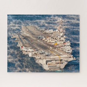 米国空母 – CVN 77 (16x20インチ) ジグソーパズル