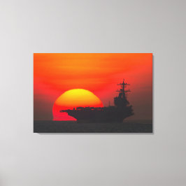 米国空母 – CVN-77 24x36 キャンバスプリント