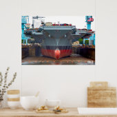 米国空母 – CVN-78 ポスター (キッチン)