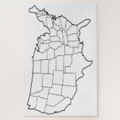 米国空白のの地図 ジグソーパズル (縦)