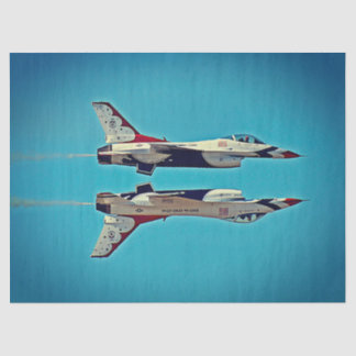 米国空軍ジェット機、雷鳥F16 USAF  薄葉紙