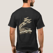 米国空軍機のジェット機 Tシャツ (裏面)