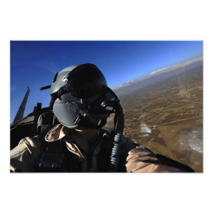 米国空軍空中戦のカメラマン フォトプリント