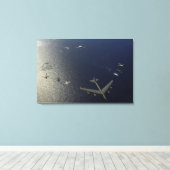 米国空軍B-52ストラトフォレス航空機2 キャンバスプリント (インサイチュ (ウッドフロア))