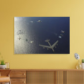 米国空軍B-52ストラトフォレス航空機2 キャンバスプリント (インサイチュ (リビング))