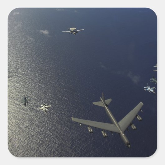 米国空軍B-52ストラトフォレス航空機2 スクエアシール (正面)