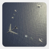 米国空軍B-52成層要塞の航空機 スクエアシール (正面)