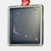 米国空軍B-52成層要塞の航空機 メタルオーナメント (左)