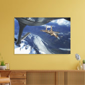 米国空軍F-15Cイーグルが位置する キャンバスプリント (インサイチュ (リビング))