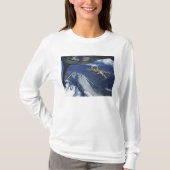 米国空軍F-15Cイーグルが位置する Tシャツ (正面)