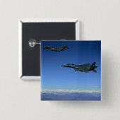 米国空軍F-15Eストライクイーグル2 缶バッジ (正面&裏面)