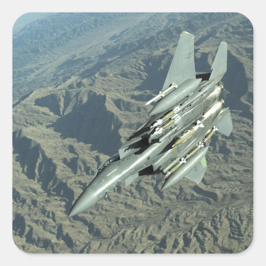 米国空軍F-15Eストライクイーグル スクエアシール (正面)