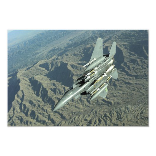 米国空軍F-15Eストライクイーグル フォトプリント            (正面)