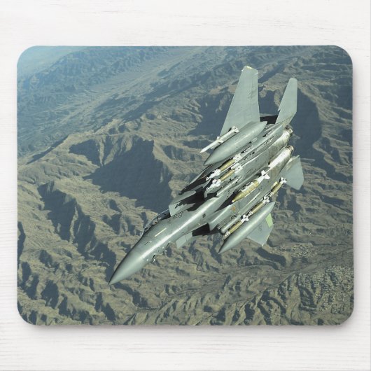 米国空軍F-15Eストライクイーグル マウスパッド (正面)