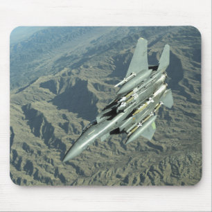 米国空軍F-15E殴打のワシ マウスパッド