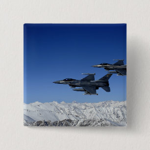 米国空軍F-16の戦いの《鳥》ハヤブサ 缶バッジ