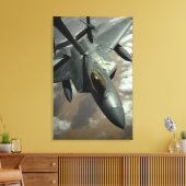 米国空軍F-22ラプターはKCによって給油される – キャンバスプリント (インサイチュ (リビング))