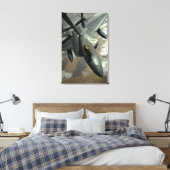 米国空軍F-22ラプターはKCによって給油される – キャンバスプリント (インサイチュ (寝室))