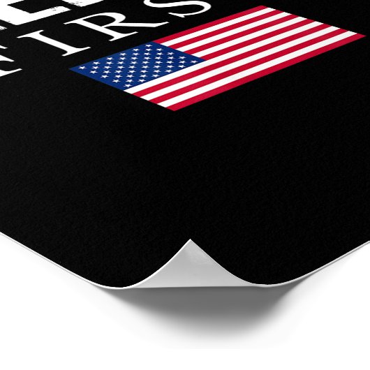 米国第1次米国国旗 ポスター (角)