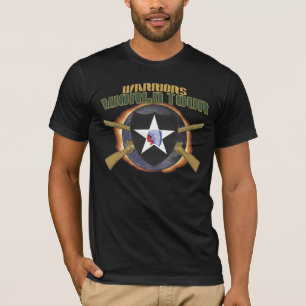 米国第2の歩兵の"戦士"部の世界旅行A Tシャツ