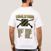 米国第3の歩兵"マルヌの石"の世界旅行 Tシャツ (裏面)
