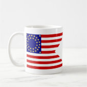 米国第7の騎兵隊はGuidonの旗を戦います コーヒーマグカップ (左)