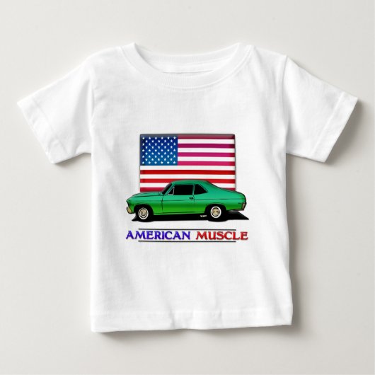 米国筋改造 ベビーTシャツ (正面)